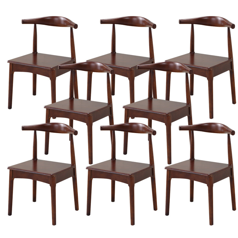 Wood Side Dining Chairs Modern Style Indoor-Outdoor Side Chair