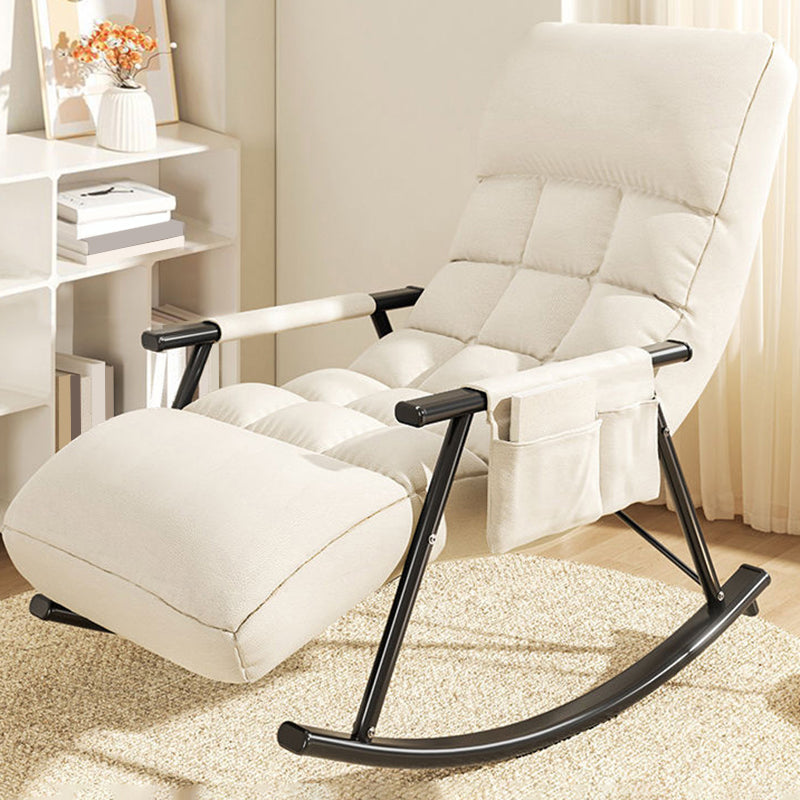 Home Leisure Lounge Chair Lazy Sofa Small Apartment Chair with Metal Frame