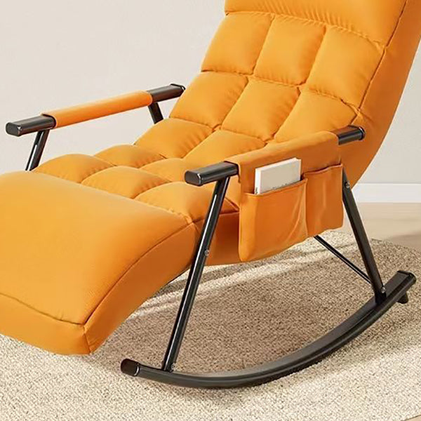 Home Leisure Lounge Chair Lazy Sofa Small Apartment Chair with Metal Frame
