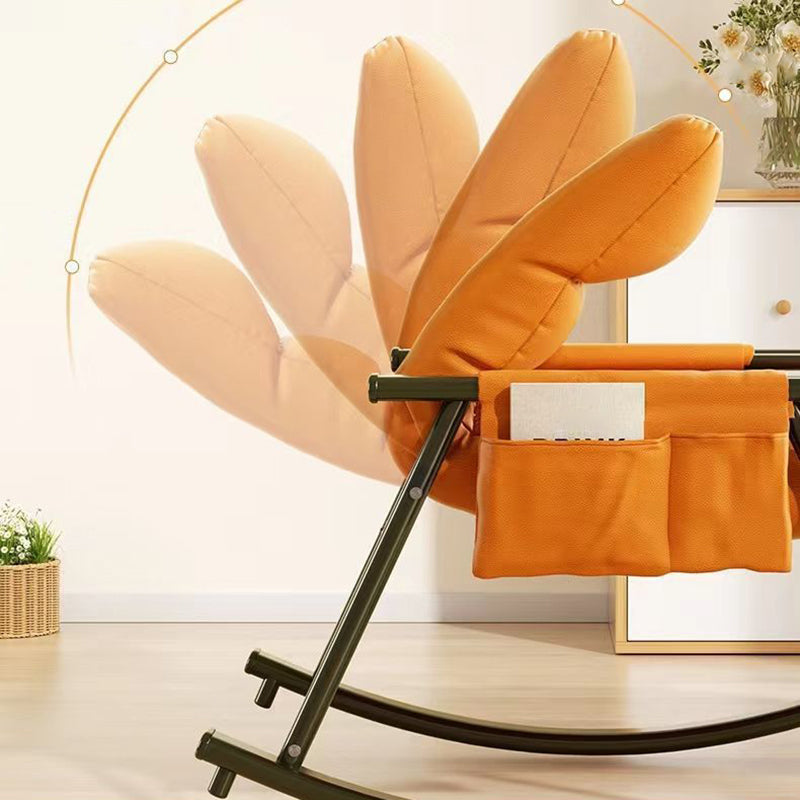 Home Leisure Lounge Chair Lazy Sofa Small Apartment Chair with Metal Frame