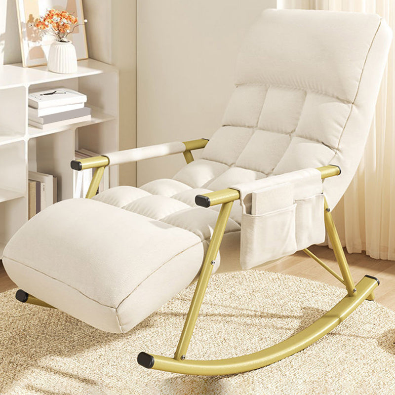 Home Leisure Lounge Chair Lazy Sofa Small Apartment Chair with Metal Frame