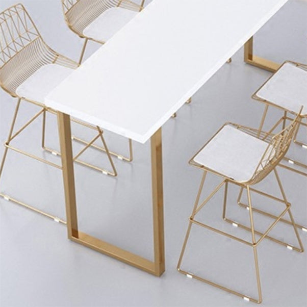 Glam Solid Wood Bar Stool and Table Set 1/4/7 Pieces Pub Table Set