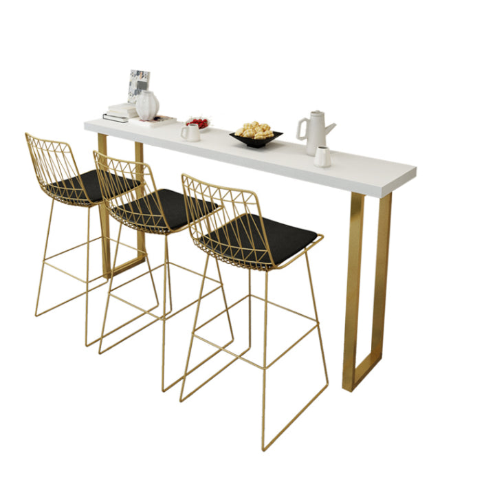 Glam Solid Wood Bar Stool and Table Set 1/4/7 Pieces Pub Table Set