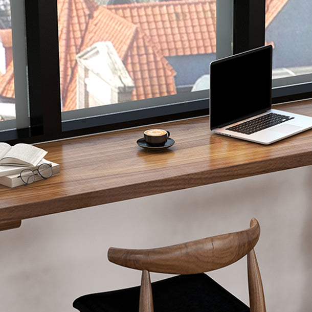 Brown 1/2/3 Pieces Pub Dining Set Solid Wood Table and Stool Set