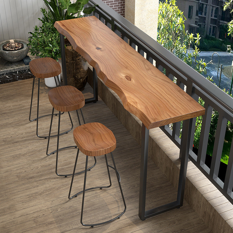 Rectangular Pub Dining Set 1/2/4 Pieces Counter Height Pub Set