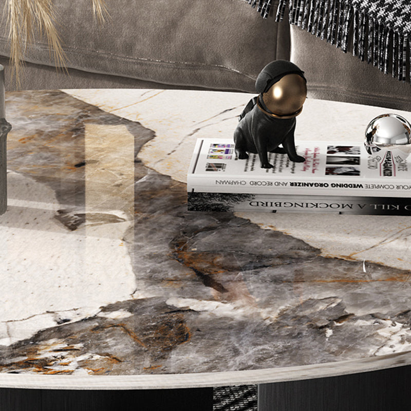 Slate Round Modern Coffee Table No Distressing Coffee Table Set