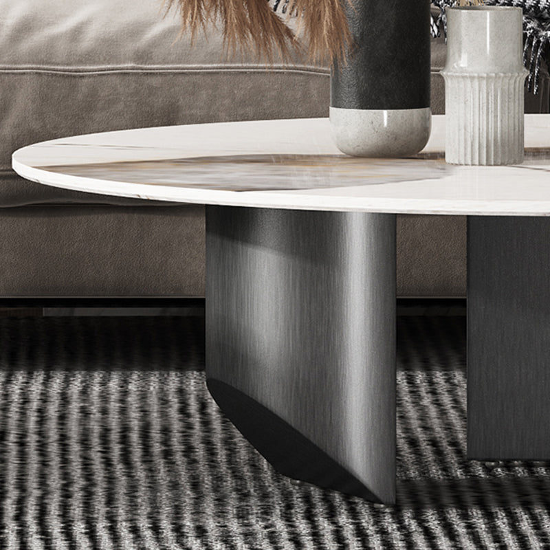 Slate Round Modern Coffee Table No Distressing Coffee Table Set