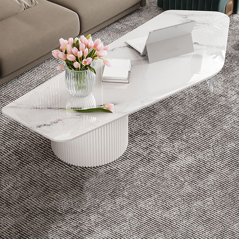 Modern Acrylic Legs Coffee Table Nesting Coffee Table Set for Living Room