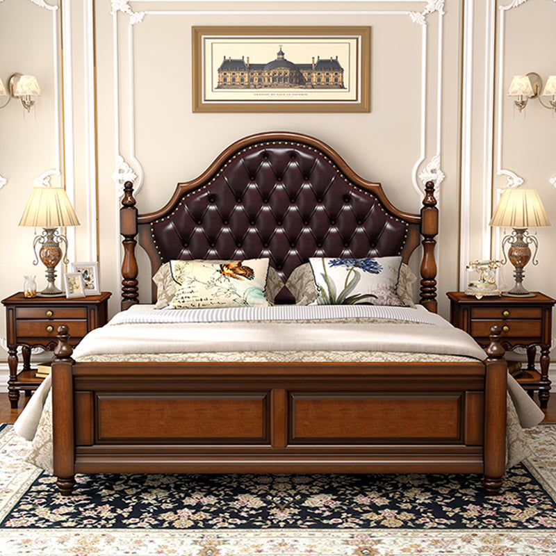 Tufted Upholstered Headboard Standard Bed Mattress Included Bed Frame