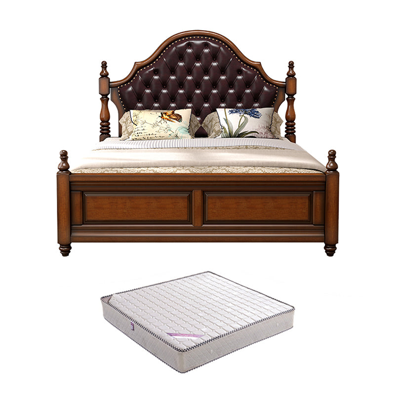 Tufted Upholstered Headboard Standard Bed Mattress Included Bed Frame