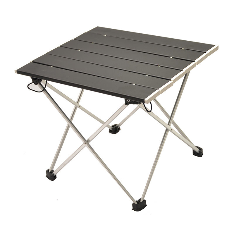 Rectangle Metal Camping Table Rustic Folding Table for Outdoor