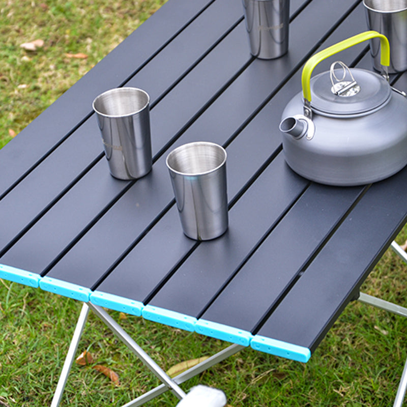 Rectangle Metal Camping Table Rustic Folding Table for Outdoor