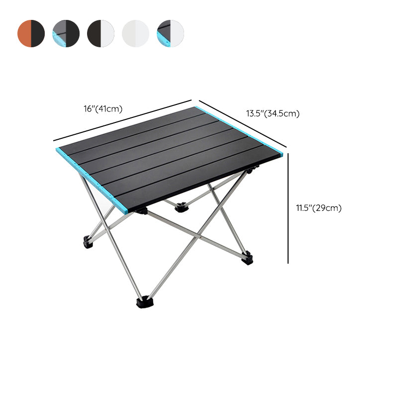 Rectangle Metal Camping Table Rustic Folding Table for Outdoor