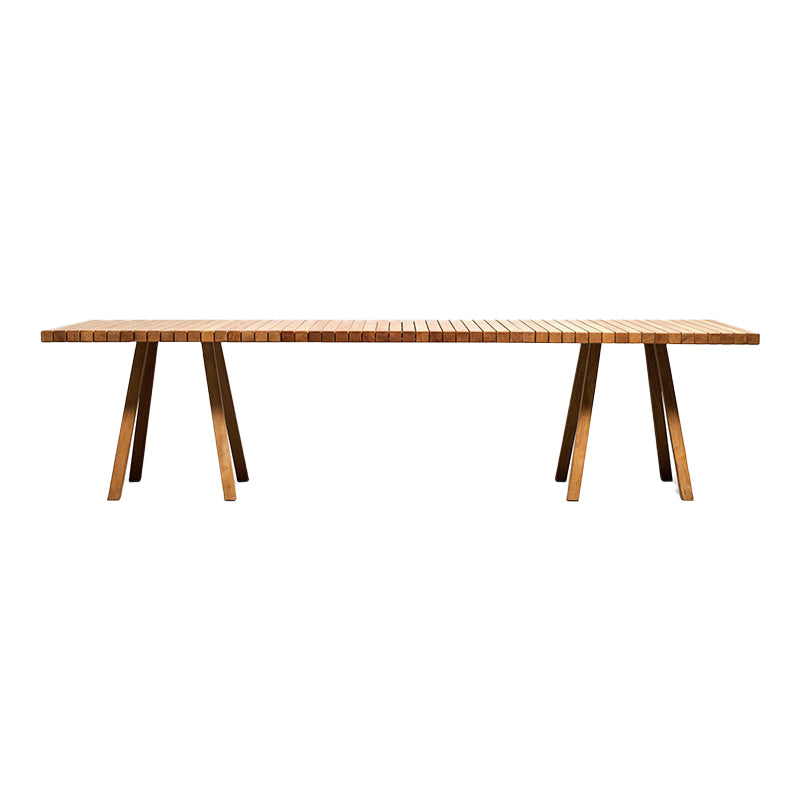 Dining Table Farmhouse Table with Metal Frame for Living Room