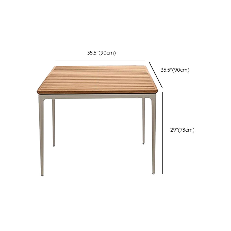 Dining Table Farmhouse Table with Metal Frame for Living Room