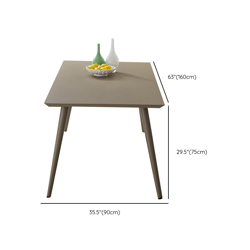 Rectangle Industrial Dining Table Water Resistant Table, 29.52" High