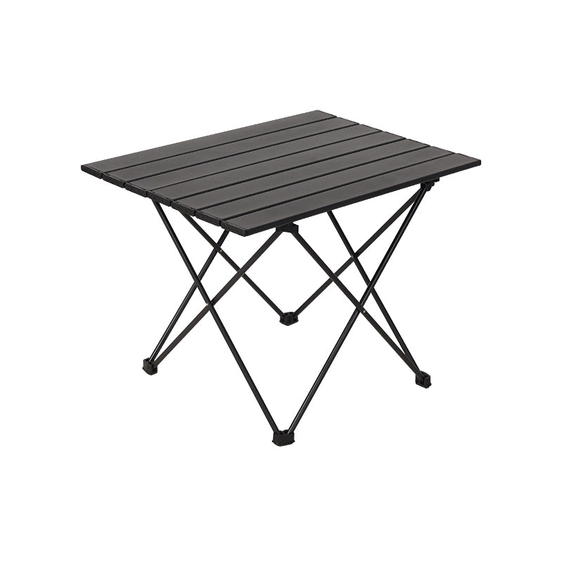 Metal Rectangle Camping Table Industrial Brown/Black Folding Table