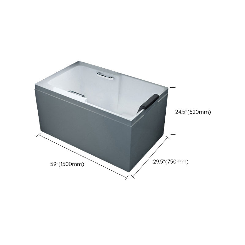 Bathroom Acrylic Apron Front Bathtub Modern Rectangular Bathtub