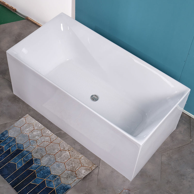 Soaking Freestanding Bath Tub Modern Style Acrylic Bathroom Bathtub
