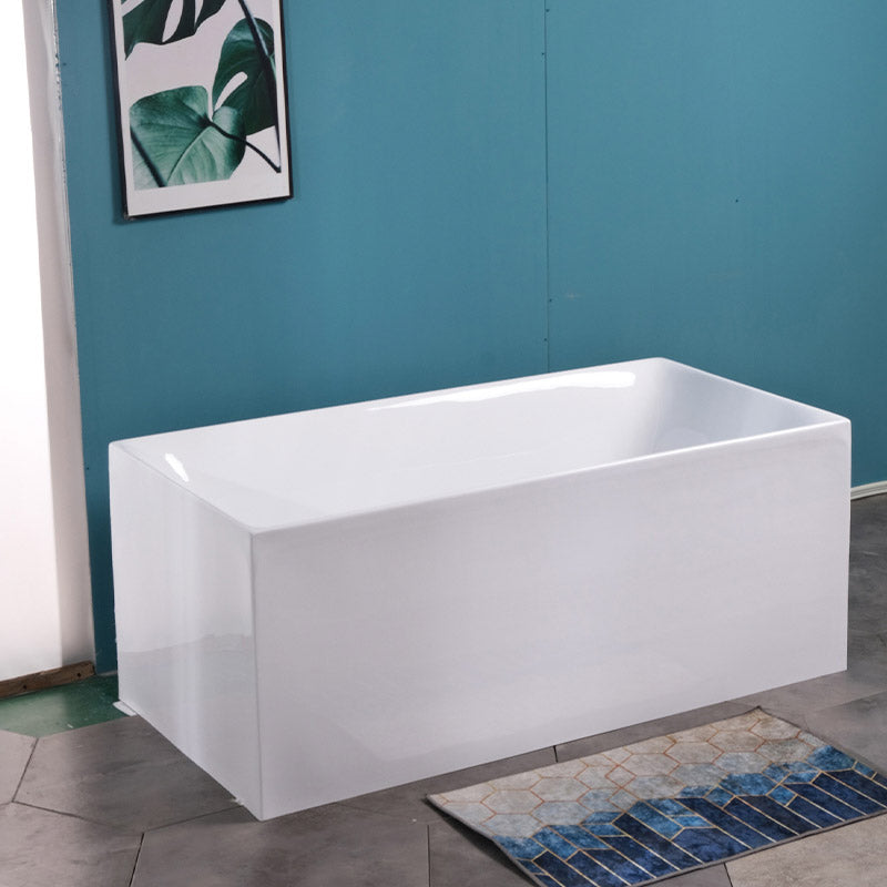 Soaking Freestanding Bath Tub Modern Style Acrylic Bathroom Bathtub