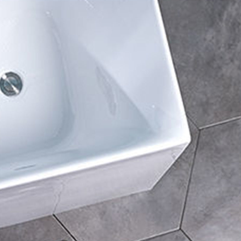 Soaking Freestanding Bath Tub Modern Style Acrylic Bathroom Bathtub