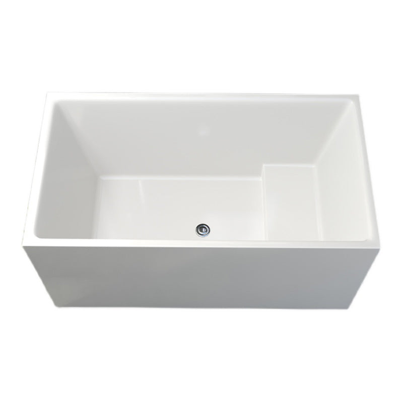 Modern Soaking Freestanding Bath Tub Acrylic Bathroom Bathtub in White