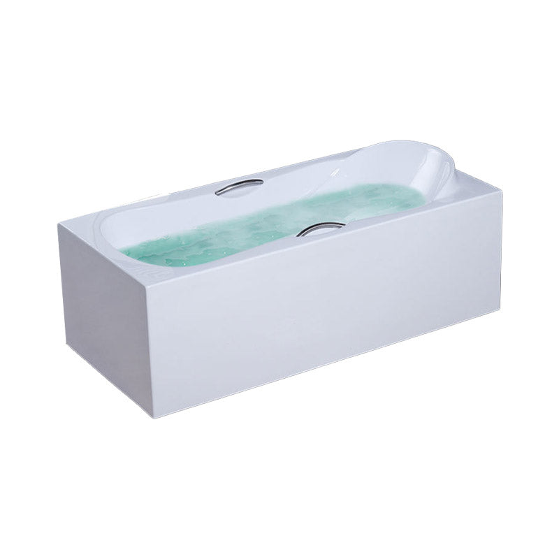 Modern Style Freestanding Bath Tub Acrylic Soaking Bathtub in White