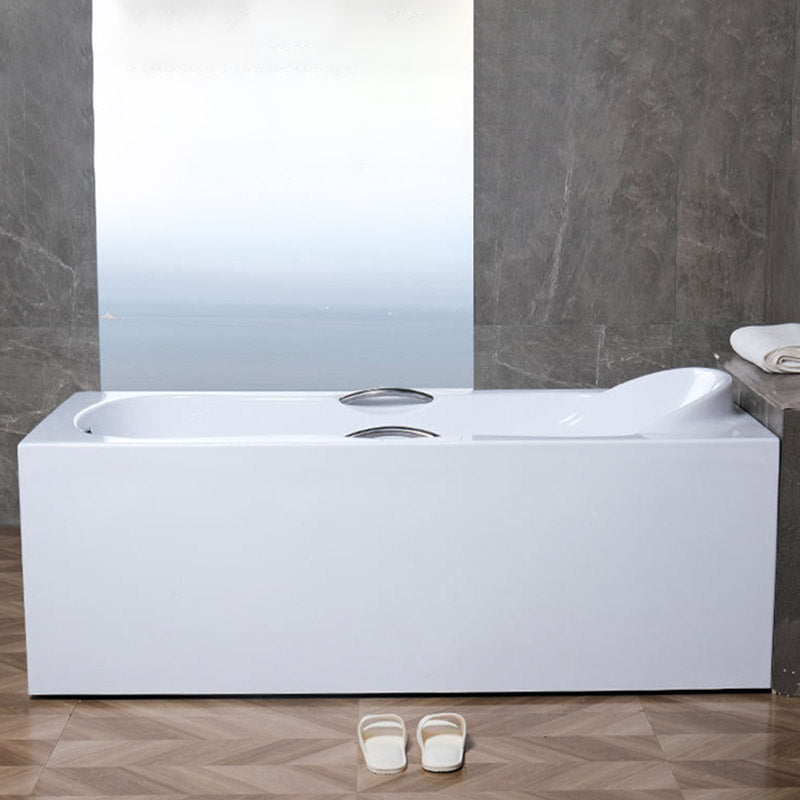 Modern Style Freestanding Bath Tub Acrylic Soaking Bathtub in White