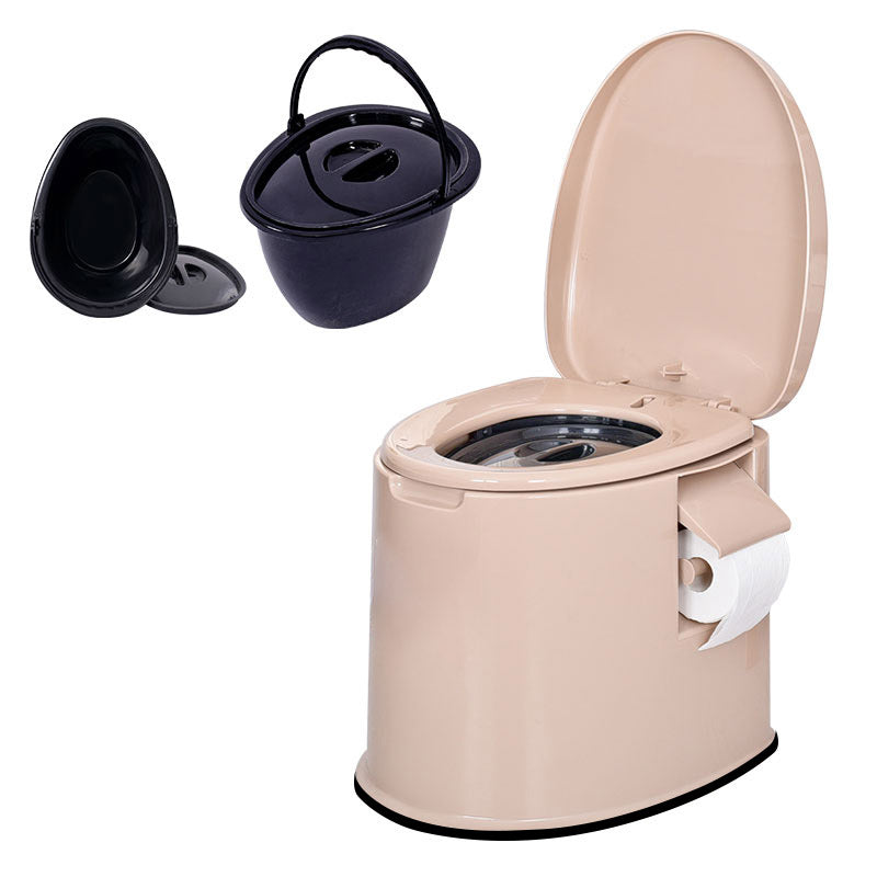 Modern Plastic Toilet Floor Mounted Toilet Bowl with Slow Close Seat for Washroom