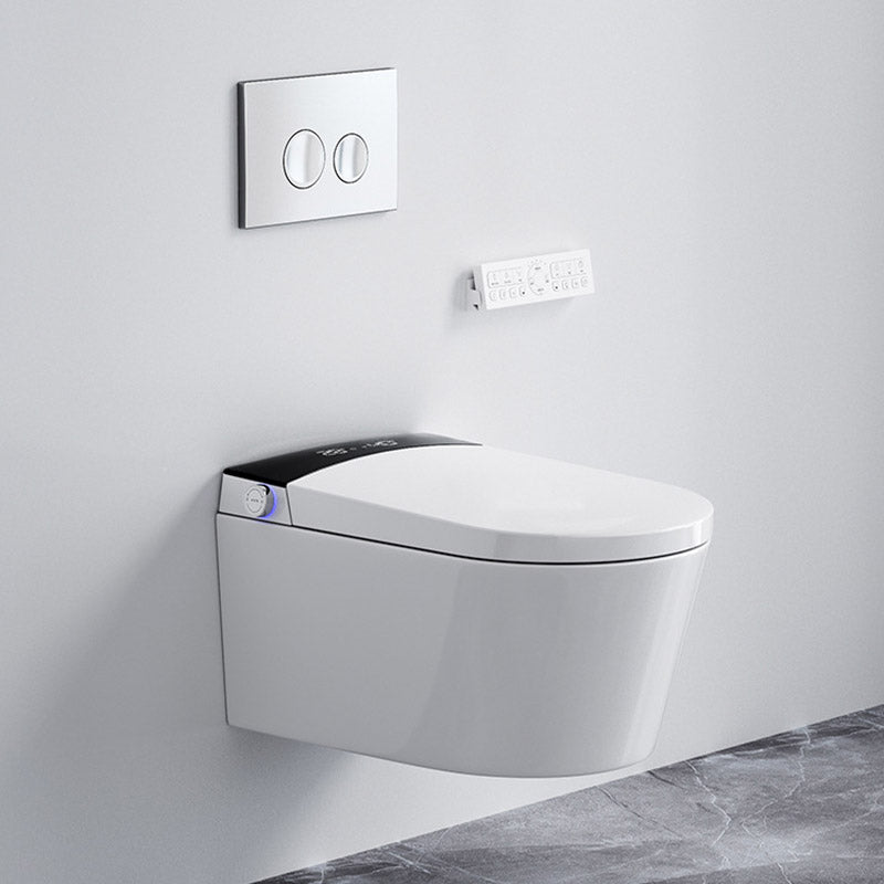 Contemporary 1-Piece Toilet Wall-mount Urine Toilet with Slow Close Seat for Washroom