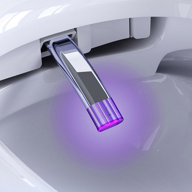 Contemporary 1-Piece Toilet Wall-mount Urine Toilet with Slow Close Seat for Washroom