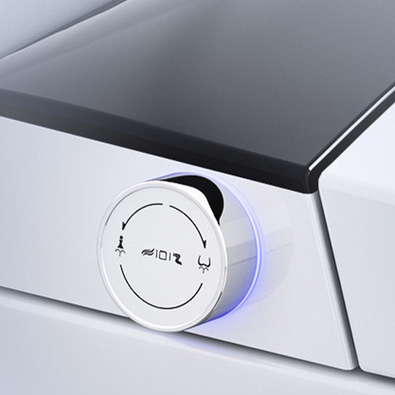 Contemporary 1-Piece Toilet Wall-mount Urine Toilet with Slow Close Seat for Washroom