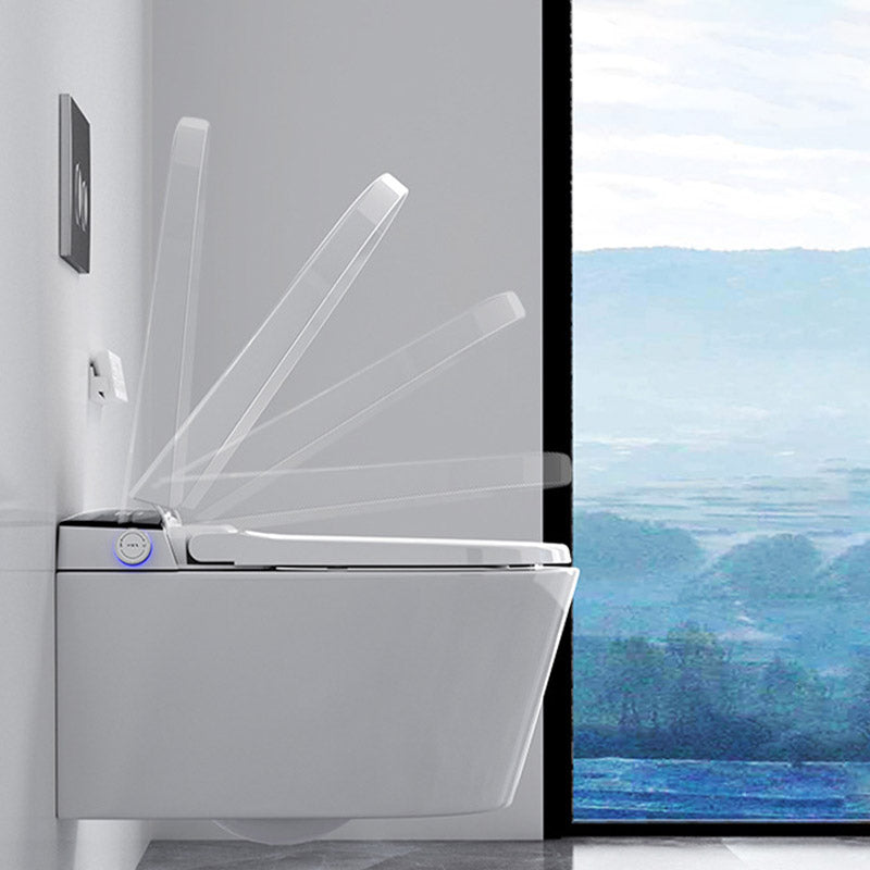 Contemporary 1-Piece Toilet Wall-mount Urine Toilet with Slow Close Seat for Washroom