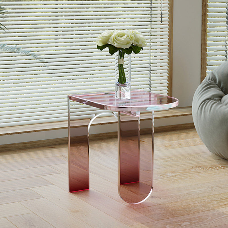 14" Wide Glam Side Table 3 Legs Acrylic Accent Side Table for Bedroom