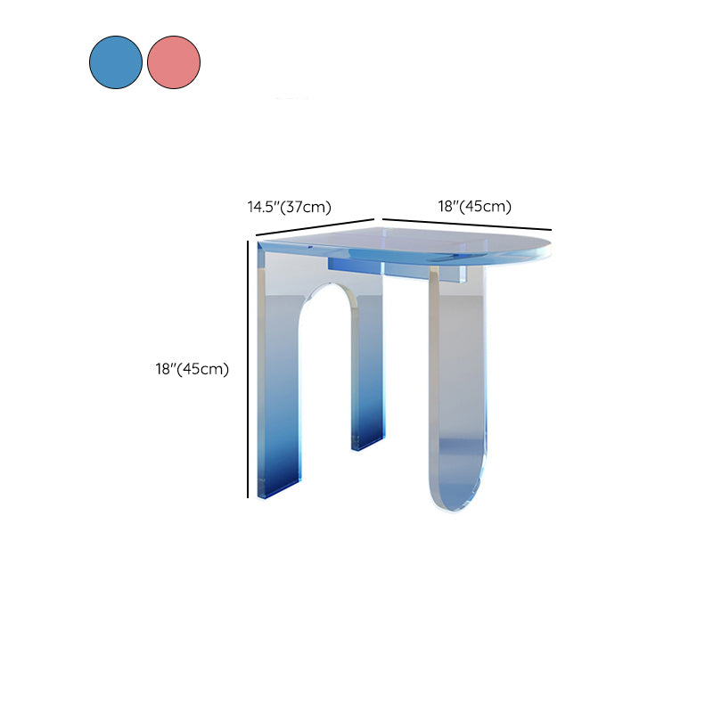 14" Wide Glam Side Table 3 Legs Acrylic Accent Side Table for Bedroom