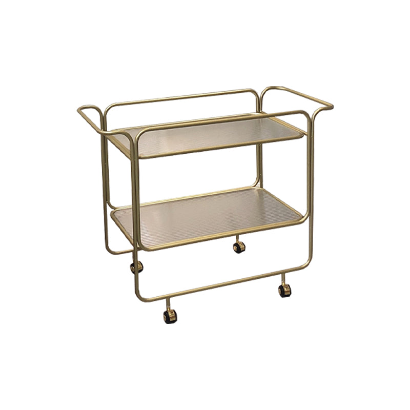 Modern Double Tier End Table Rectangular Corner Table with Storage