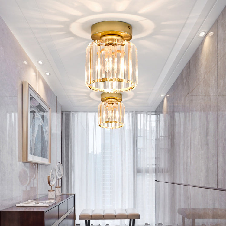 Nordic Ceiling Light Crystal Flush Mount Light Fixture for Bedroom