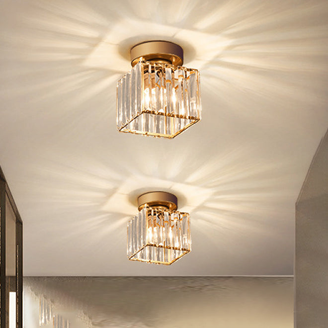 Nordic Ceiling Light Crystal Flush Mount Light Fixture for Bedroom