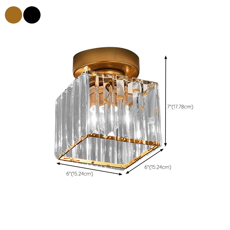 Nordic Ceiling Light Crystal Flush Mount Light Fixture for Bedroom