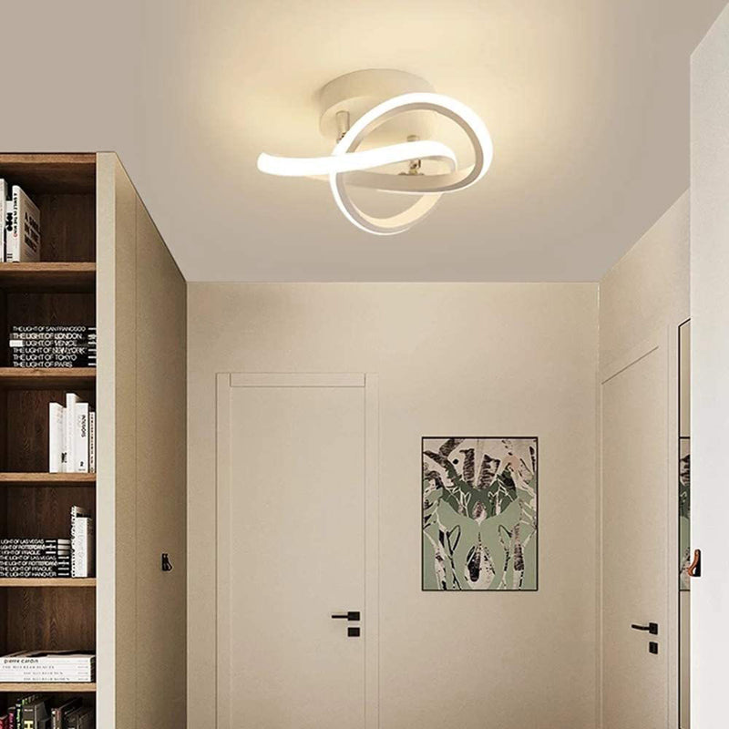 Metal Linear Shape Flush Mount Light Modern-Style 1 Light Flush Ceiling Light