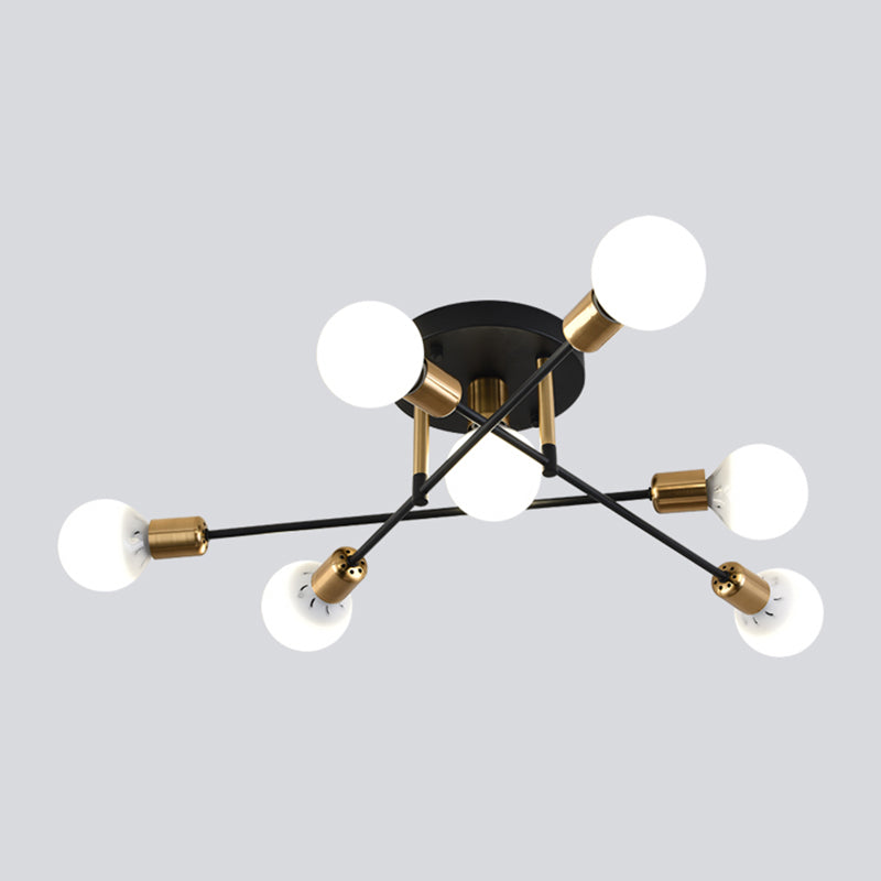 Nordic Style Iron Ceiling Lamp Adjustable Ceiling Light for Living Room