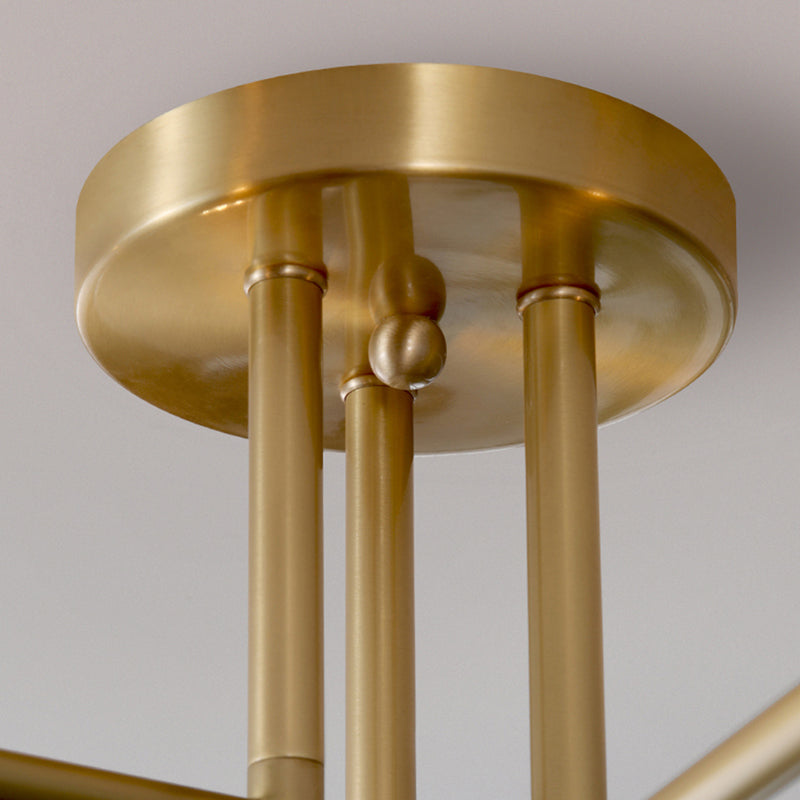 Nordic Style Golden Ceiling Lamp Glass Shade Ceiling Light for Living Room