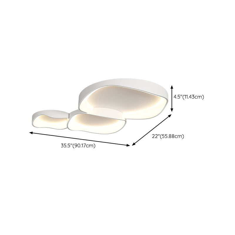 Contemporary LED Ceiling Lamp Geometrical Flush Mount Lighting for Bedroom