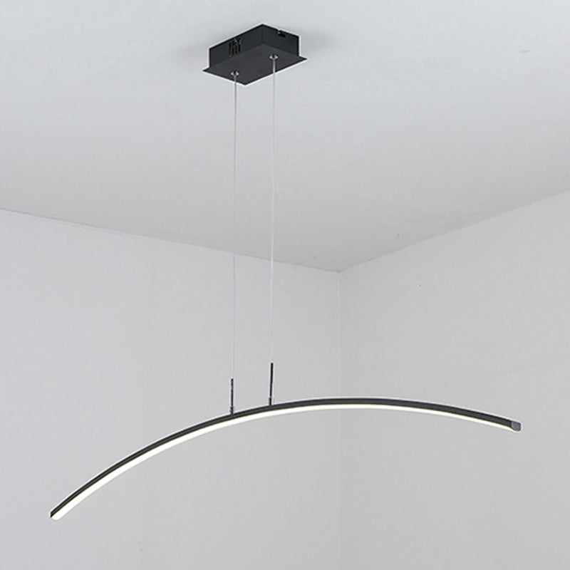Modern Kitchen Island Lighting Black/White LED Ceiling Light for Foyer