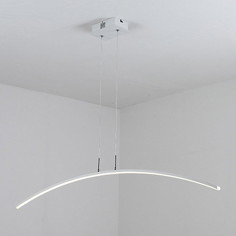 Modern Kitchen Island Lighting Black/White LED Ceiling Light for Foyer