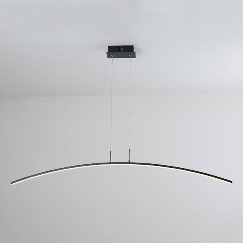 Modern Kitchen Island Lighting Black/White LED Ceiling Light for Foyer