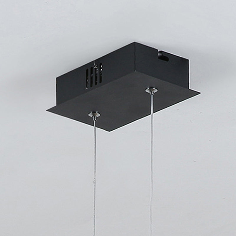 Modern Kitchen Island Lighting Black/White LED Ceiling Light for Foyer