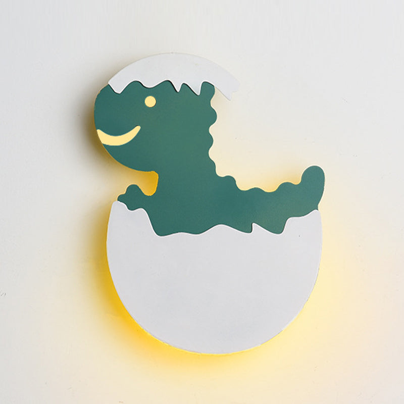 Single Green/Yellow Modernism Wall Mounted Sconce Statement LED Wall Light