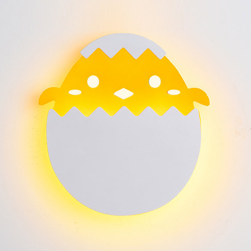 Single Green/Yellow Modernism Wall Mounted Sconce Statement LED Wall Light