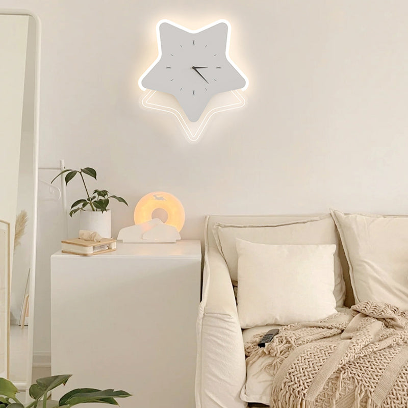 Single White Modernism Wall Mounted Sconce LED Unique Wall Light